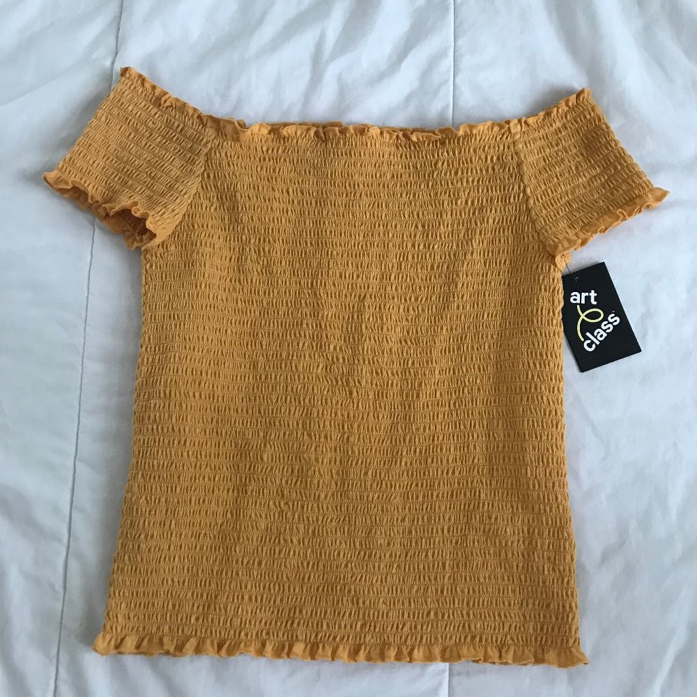 off the shoulder cropped top